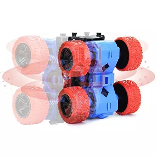 Monster Truck Toys for Kids Friction Powered Monster Truck Car Toy for Baby Push & Go Toys 4wd Monster Truck Combo Set for Boys & Girls red & Green (Pack of 2 Piece Random Color),car - Image 3