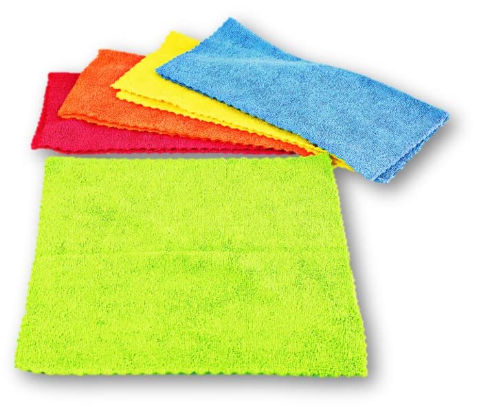 Cello Kleeno Microfiber Mulri-Purpose Cloth Set of 5 (Multicolour) Unique,towel