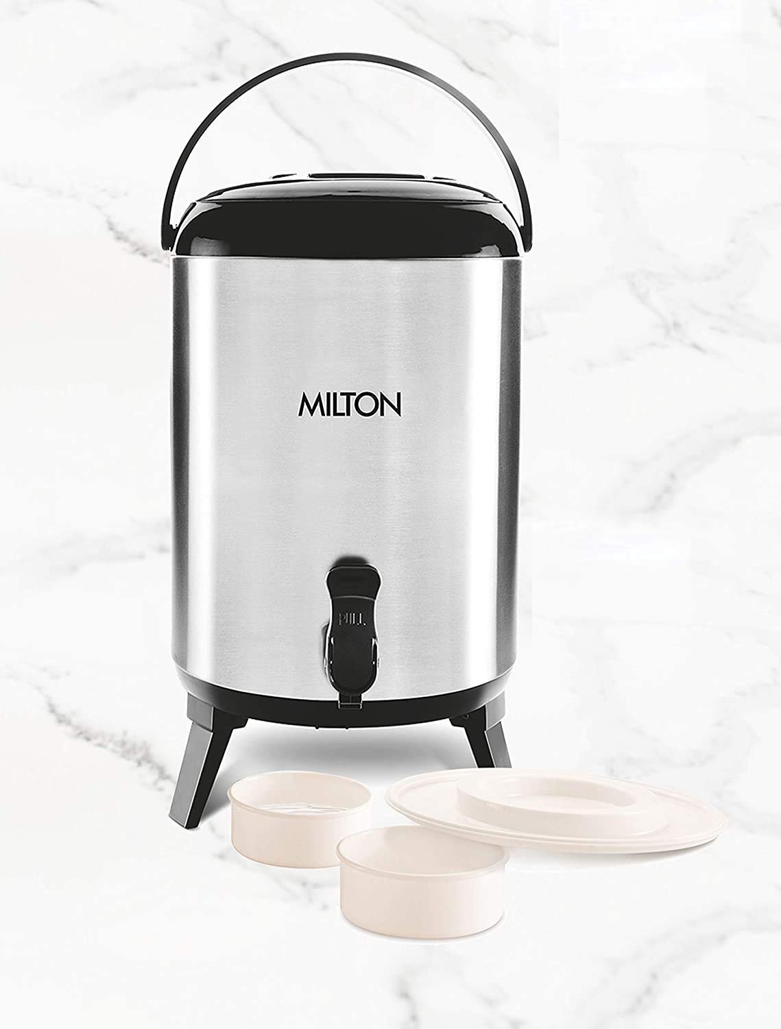Milton Stellar Thermosteel Water Jug, Steelplain,camper size,3,4,6,8,10,12,14ltr